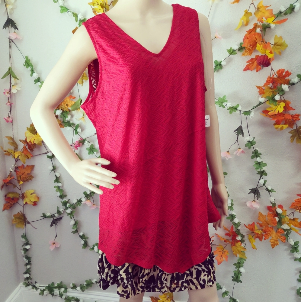 NWT ALFANI BLOUSE TANK TOP 2 PIECES